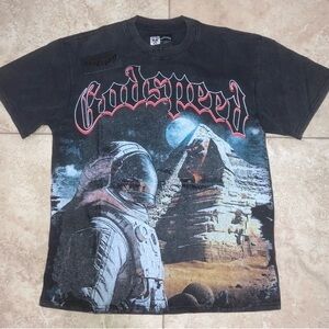 Godspeed Black Graphic Tee with Astronaut Design